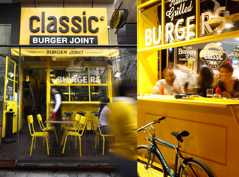 Classic Burger Joint – Concept Development, Brand Identity Creation, Marketing & Communication