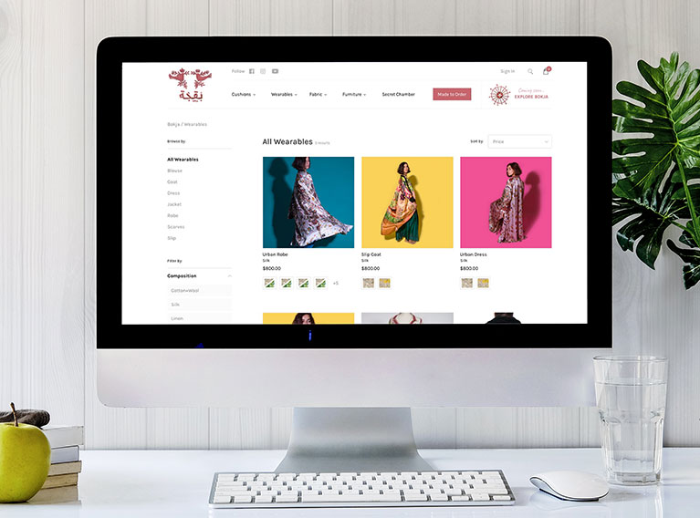 Bokja – eCommerce Website For Disruptive Fashion & Furniture Brand