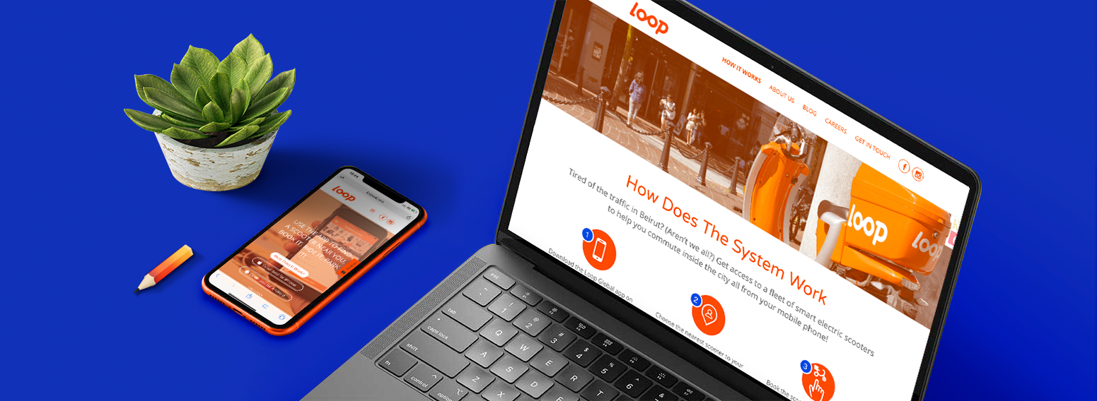 Loop Scooter – Brand Identity Creation & Website Development For Forbes Middle East Top 100 Startups List