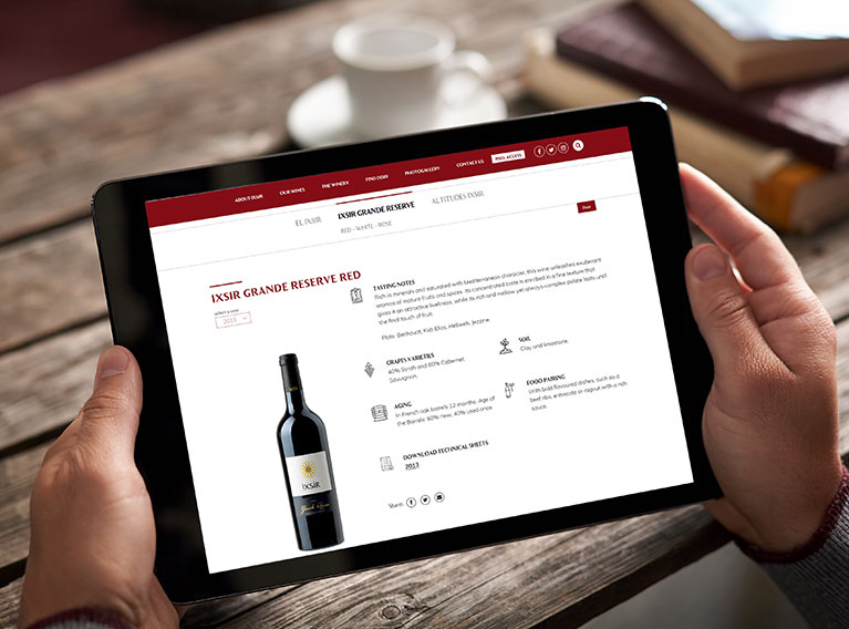 Ixsir – Website Design, Development & SEO Optimization For Lebanese Wine