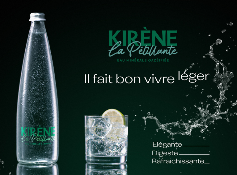 KIRÈNE – Integrated Launch Campaign for a Premium Glass Bottle Line in Ivory Coast